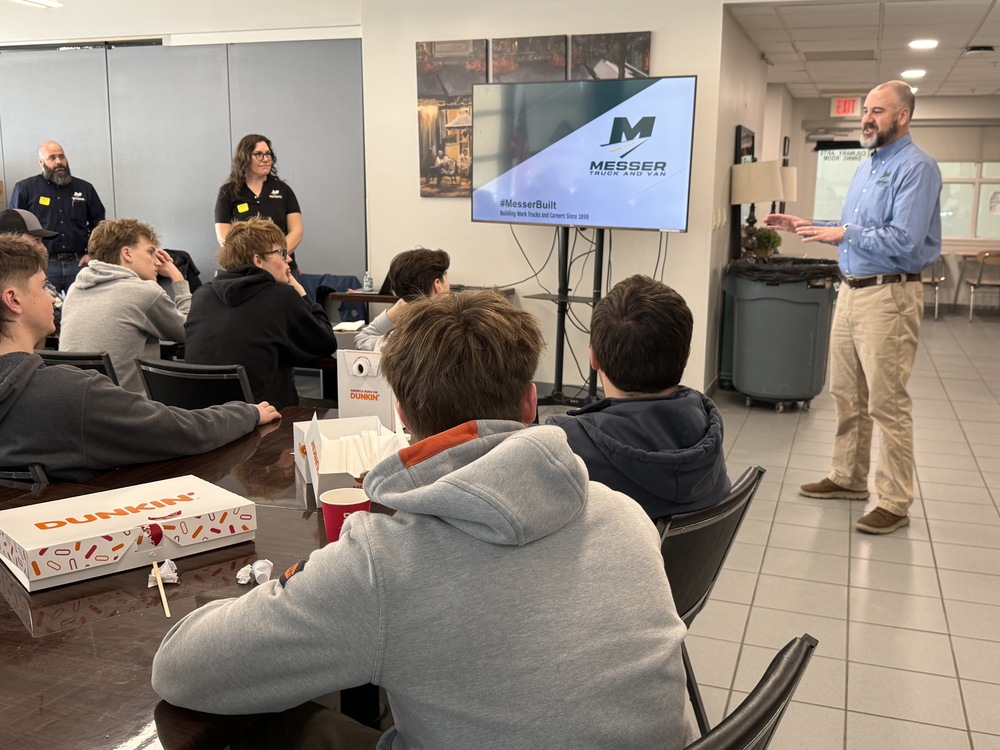 Messer Truck & Van presentation to WRVC students
