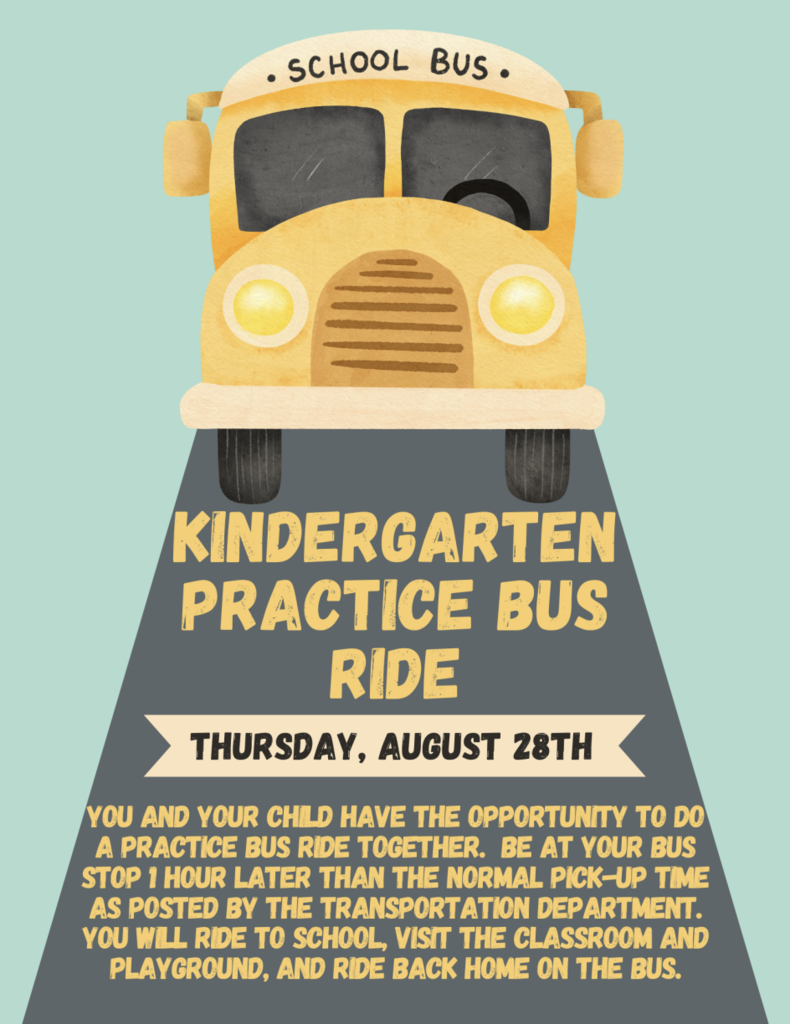 Kindergarten Practice Bus Ride