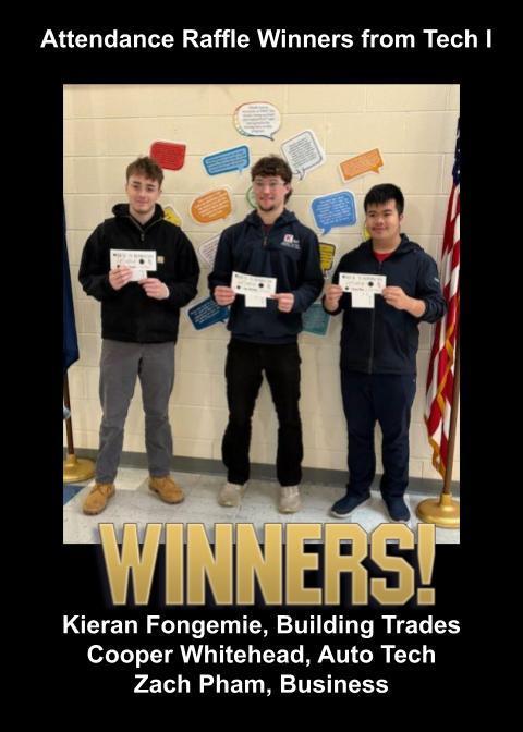 Tech I Raffle Winners