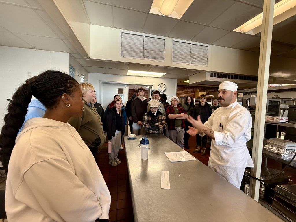 Visiting a Culinary Arts class at SMCC