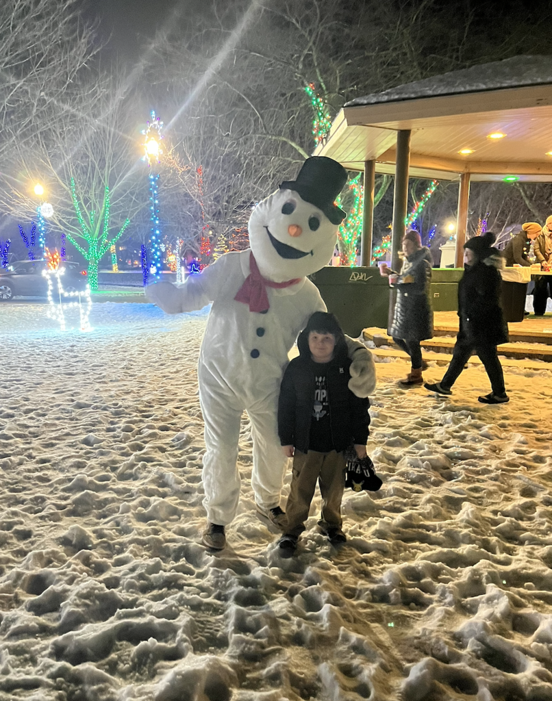 Kid with Frosty