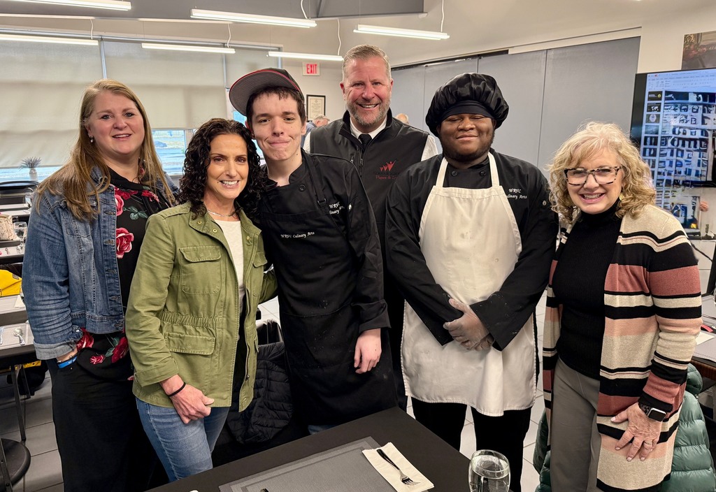 Culinary students with their special guests