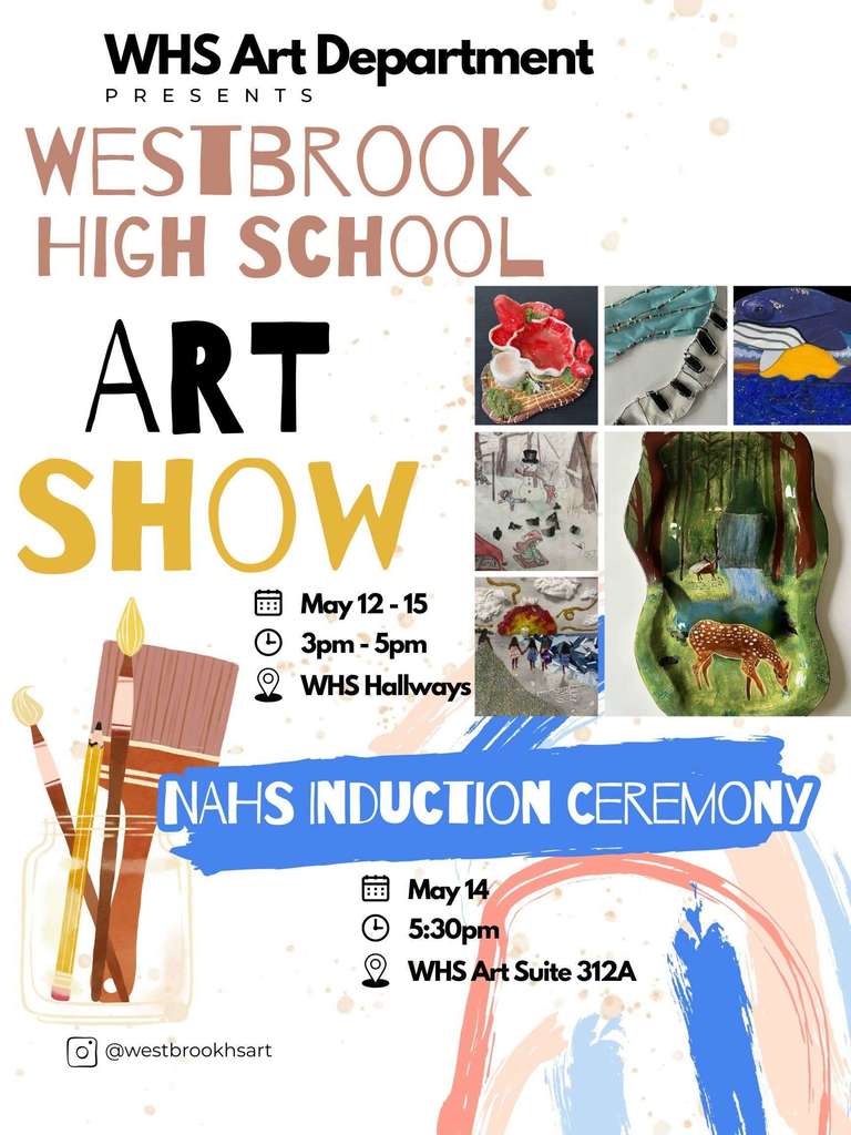 Colorful art show poster 