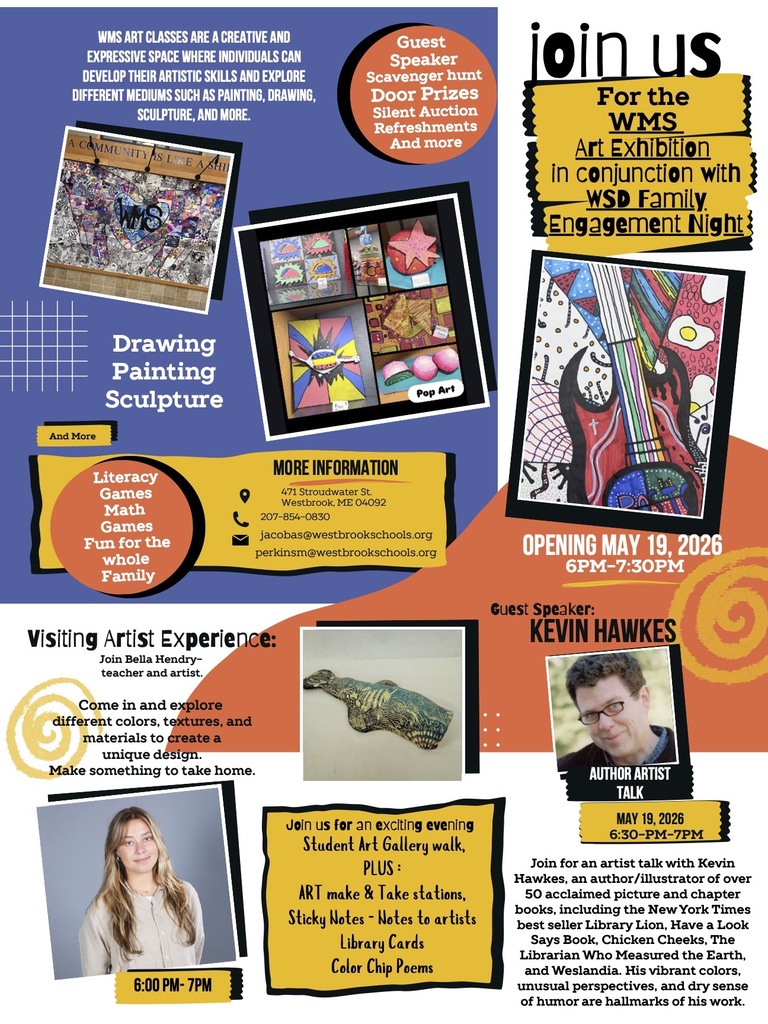 Colorful art show poster. 