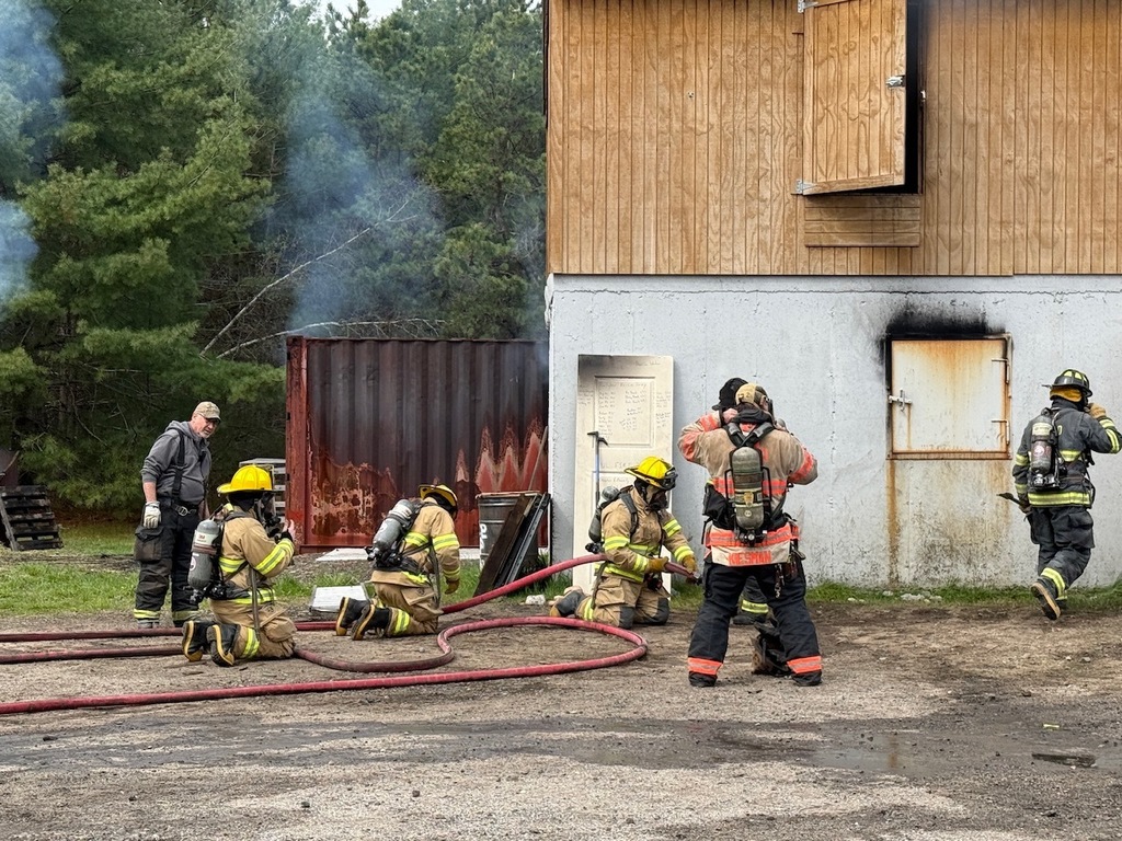 Live Fire burn at Hollis Fire Department