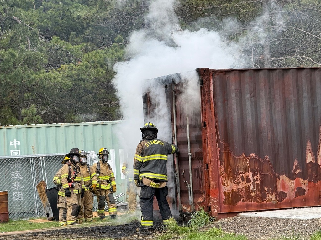 Live Fire burn at Hollis Fire Department