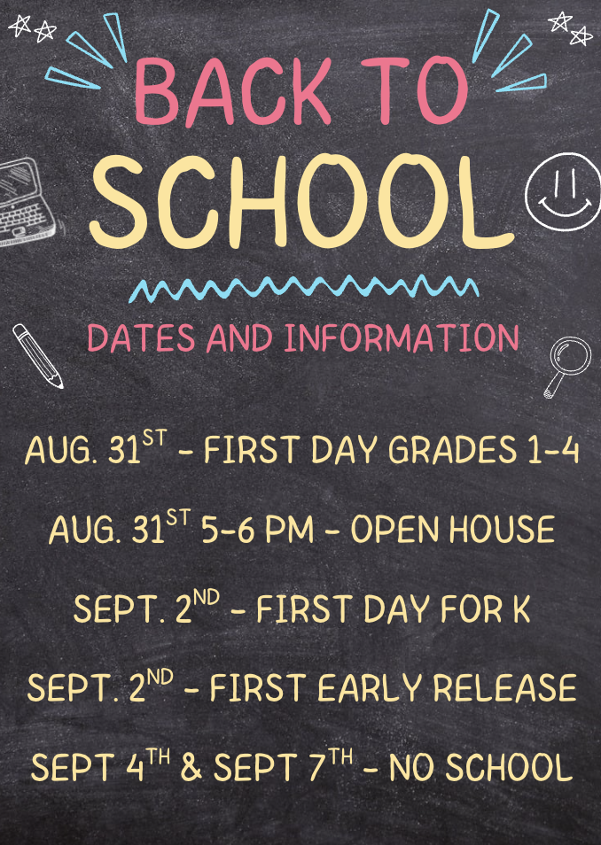 Back to School Dates