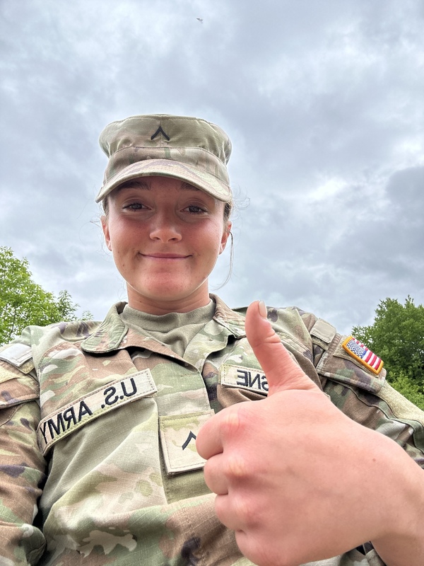 Emily serving our country!