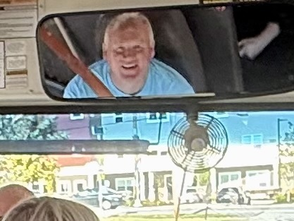 Kirk as our bus driver!