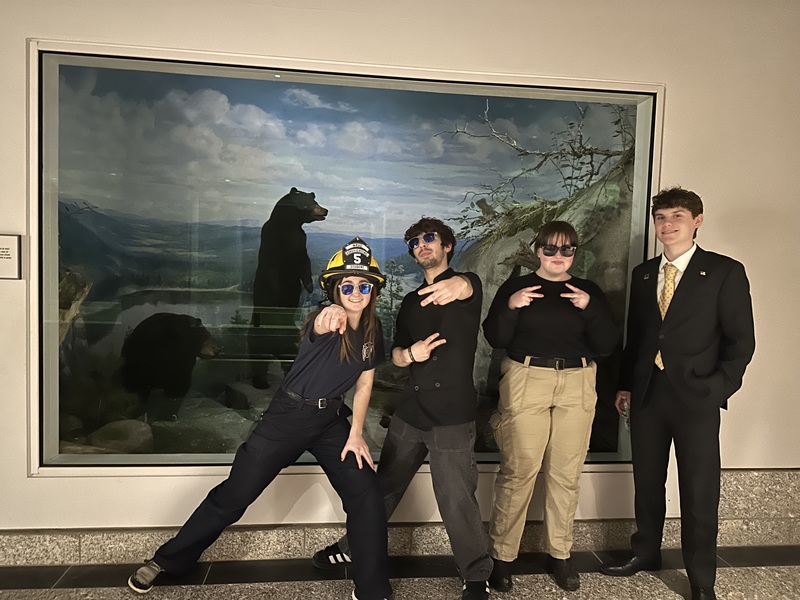 WRVC students having fun at the Hall of Flags