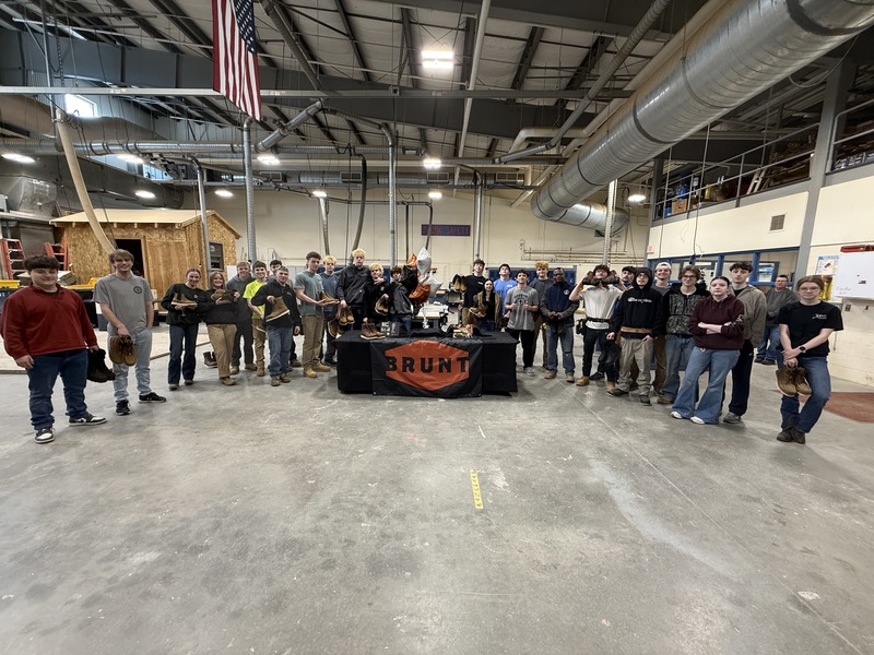 BRUNT Workwear Donates 120+ Pairs of Boots to Support WRVC Students in the Trades