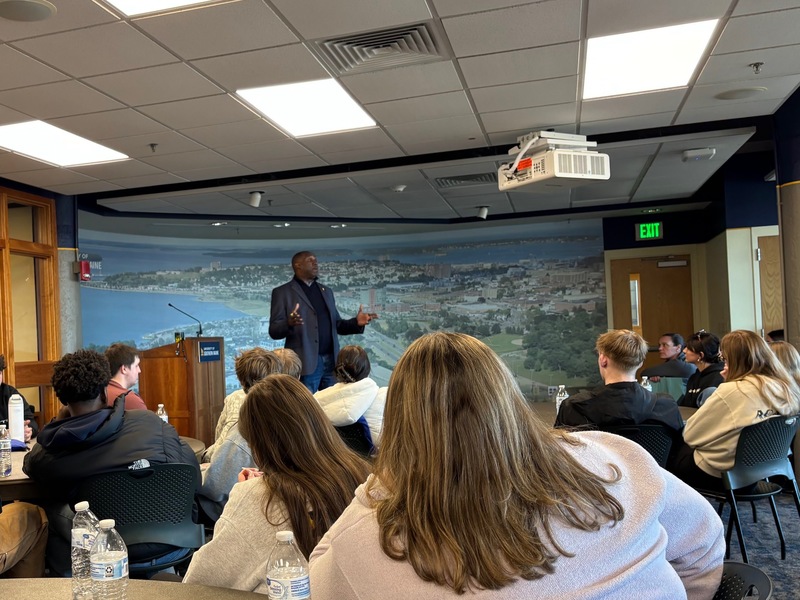 Bridge Academy Student w/Celtics Guest Speaker