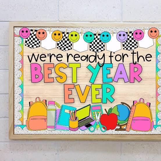 Image of a bulletin board stating best year ever