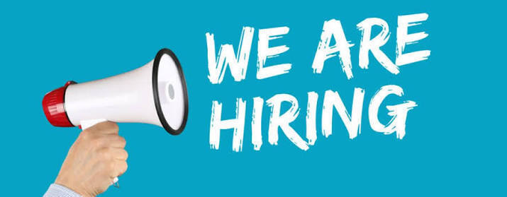 Image of a megaphone announcing WE ARE HIRING