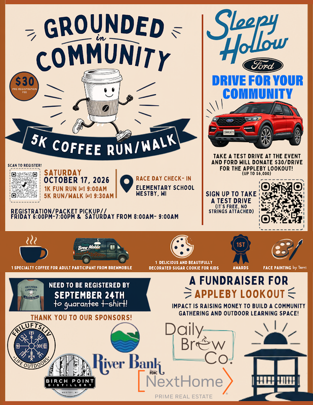 IMAGE OF A FLYER ADVERTISING THE 5K RUN