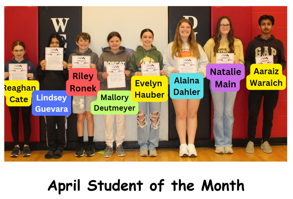 April Students of the Month