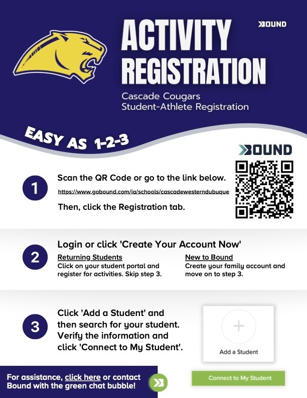 activity registration flyer