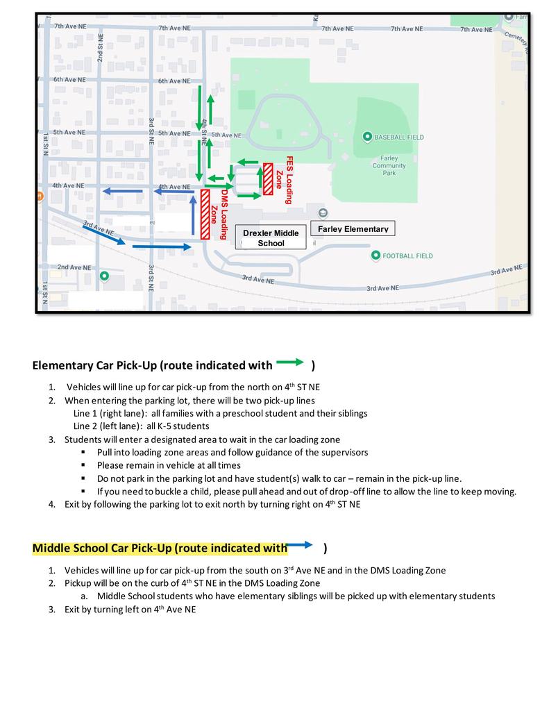 DMS & FES Car Pick Up Instructions