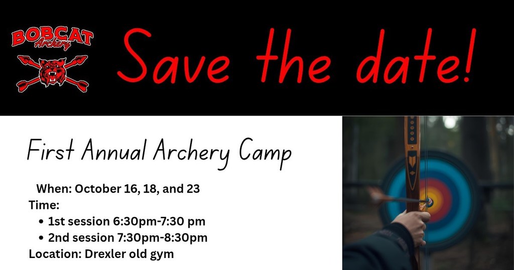 Sign up for Bobcat Archery Camp!