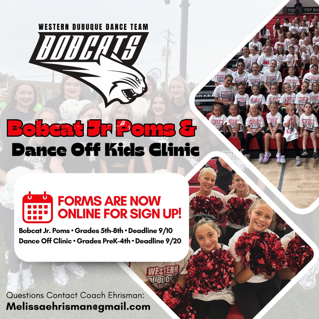 Bobcat Jr Poms & Dance Kids Clinic