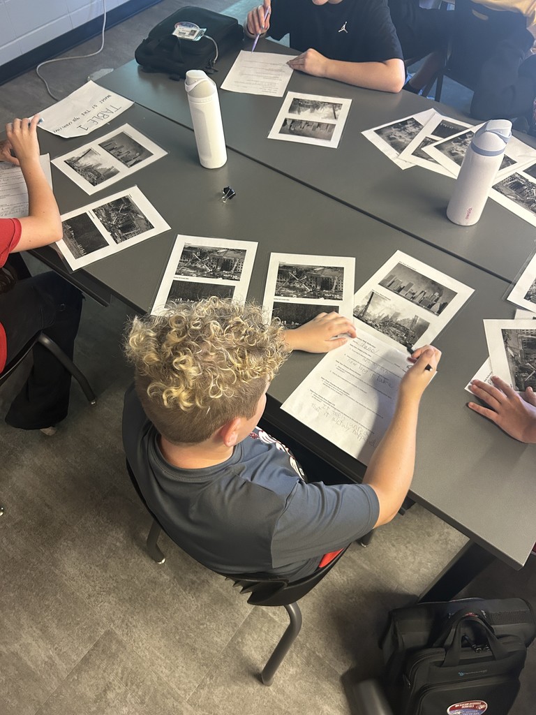 7th grade SS learning about 9/11