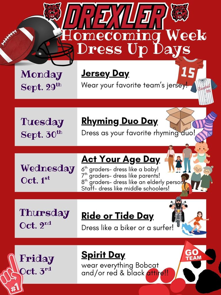 HOCO 2025 dress up days