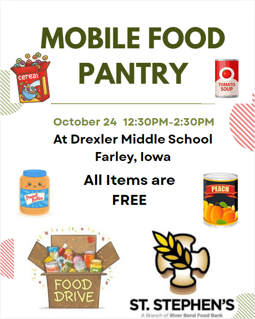 DMS Mobile Food Pantry is Friday, October 24th