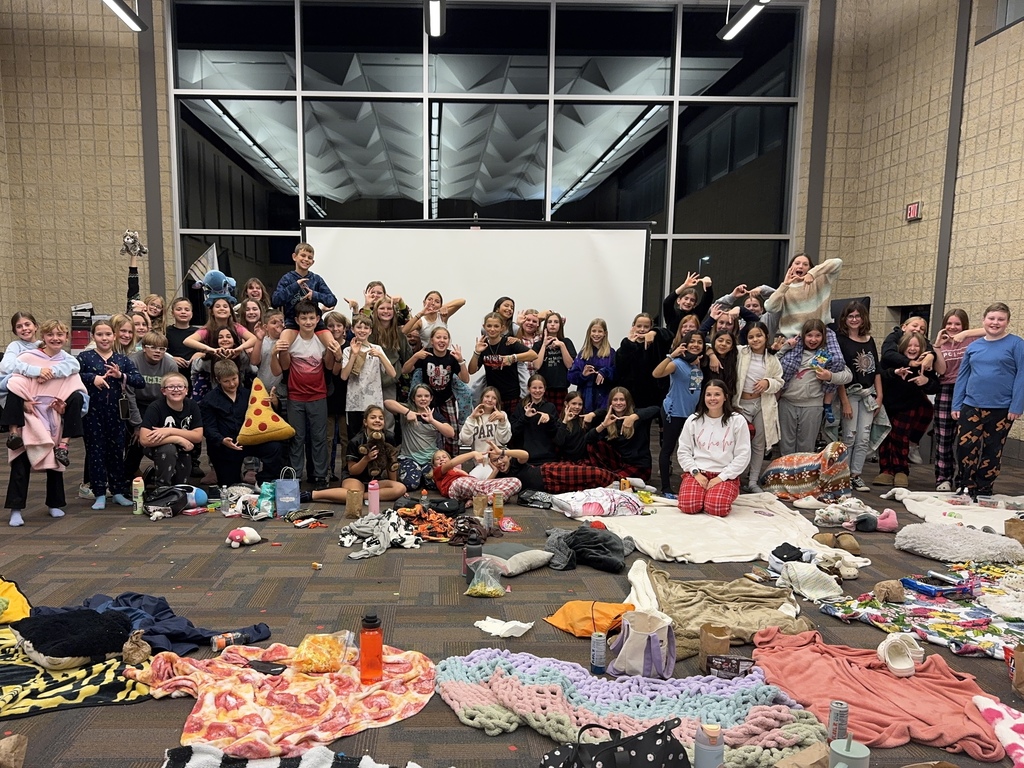 6th graders at our first ever Band Movie Night!