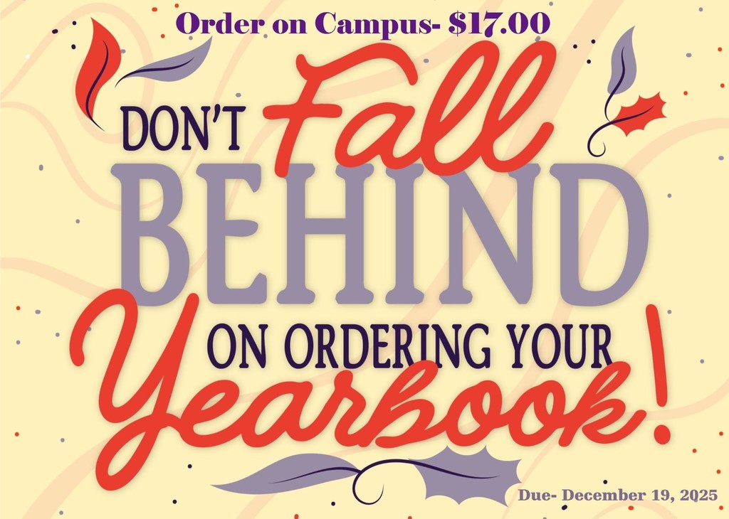 Don't forget to order your yearbook!!