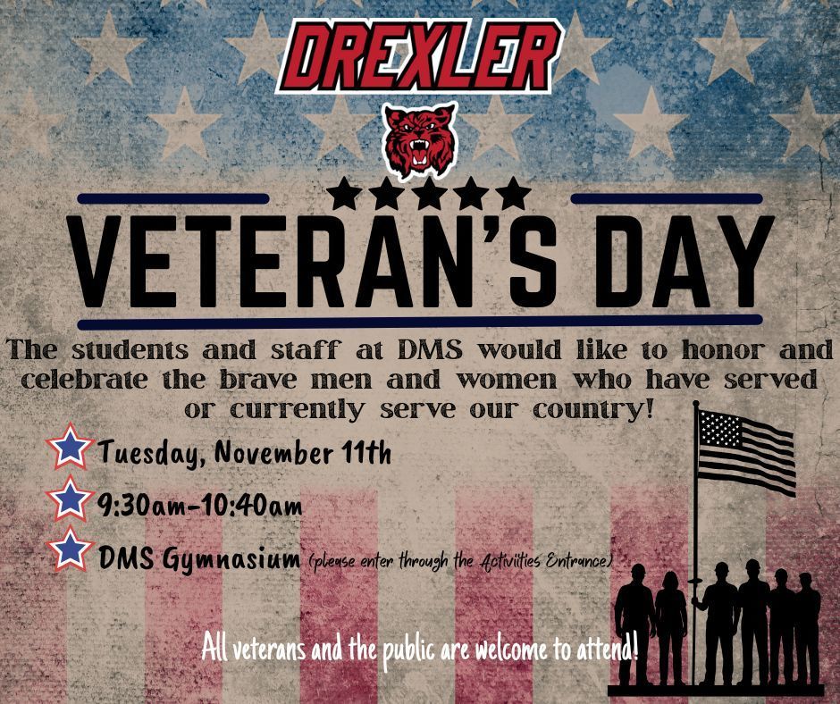 Join us today for our Veteran's Day Program!