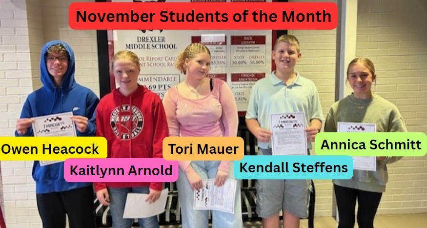 November 2025 Students of the Month