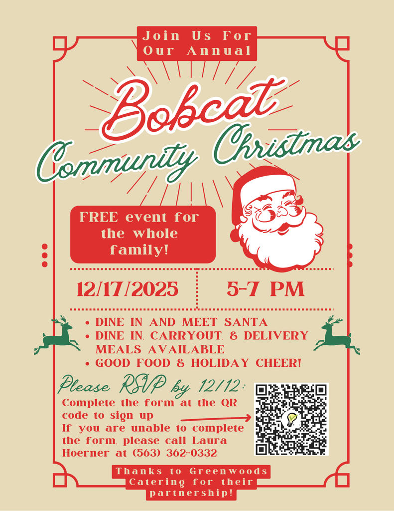 Join us for the Bobcat Community Christmas on Wednesday, December 17th!