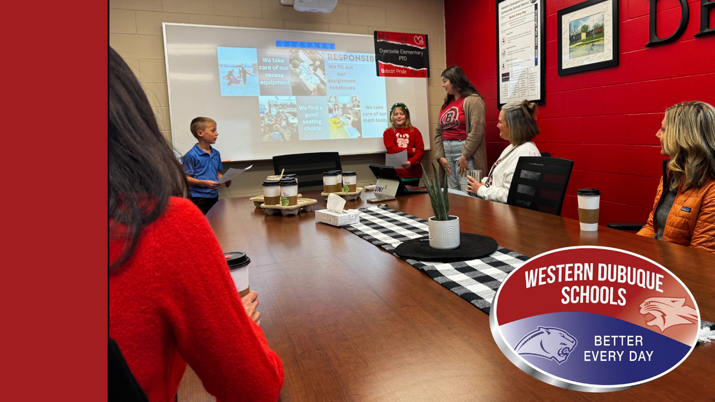 Dyersville students presenting