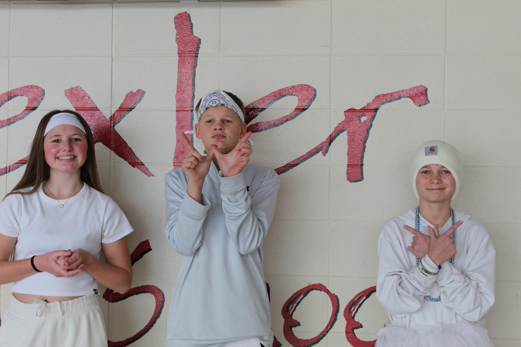 "White Out" dress up day winners!