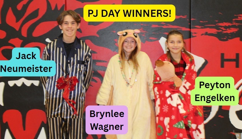 Christmas PJ Day winners