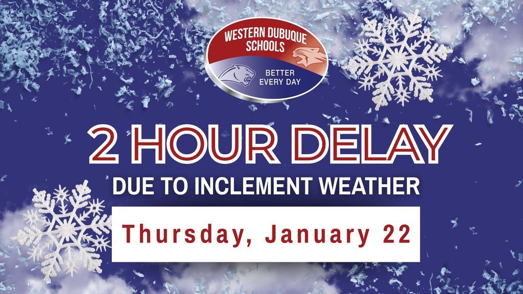 2 hour delay on 1/22/26