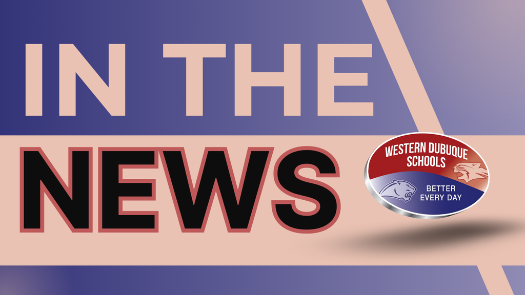 Graphic with Western Dubuque CSD logo