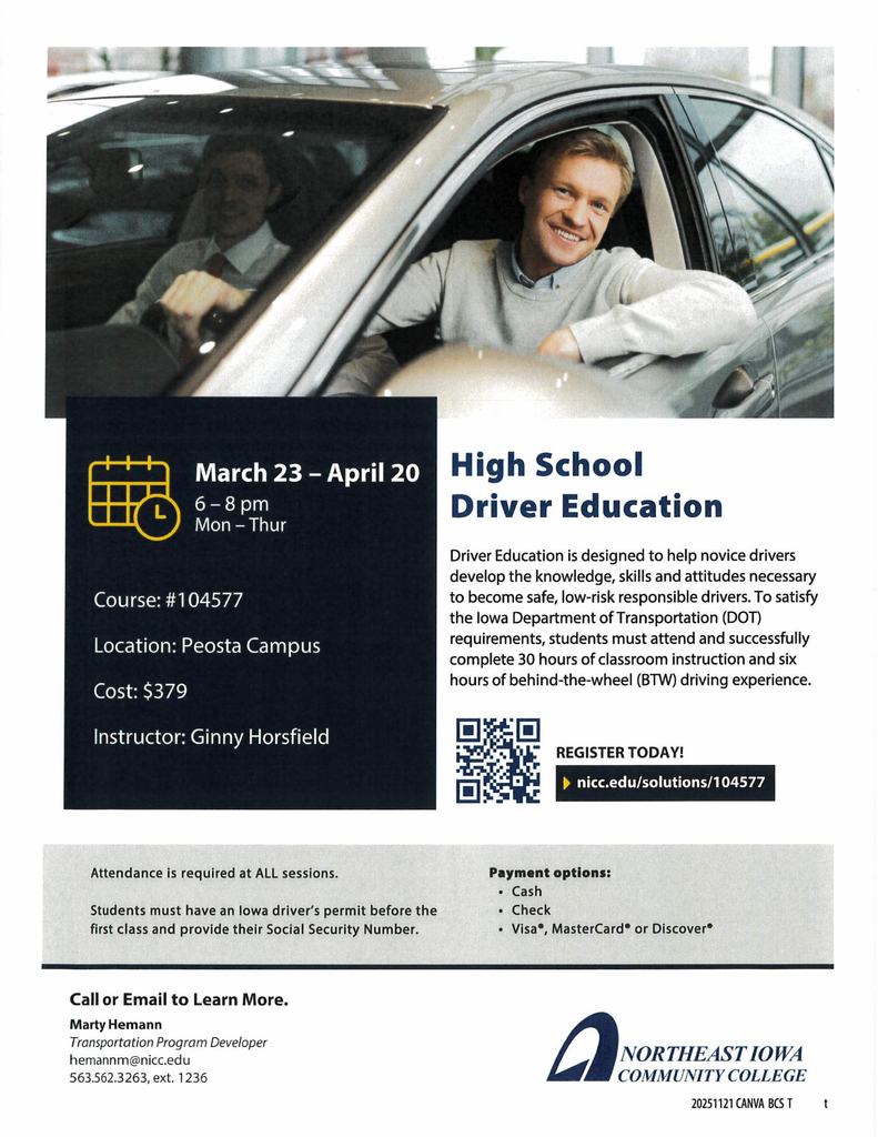 Drivers Education Info