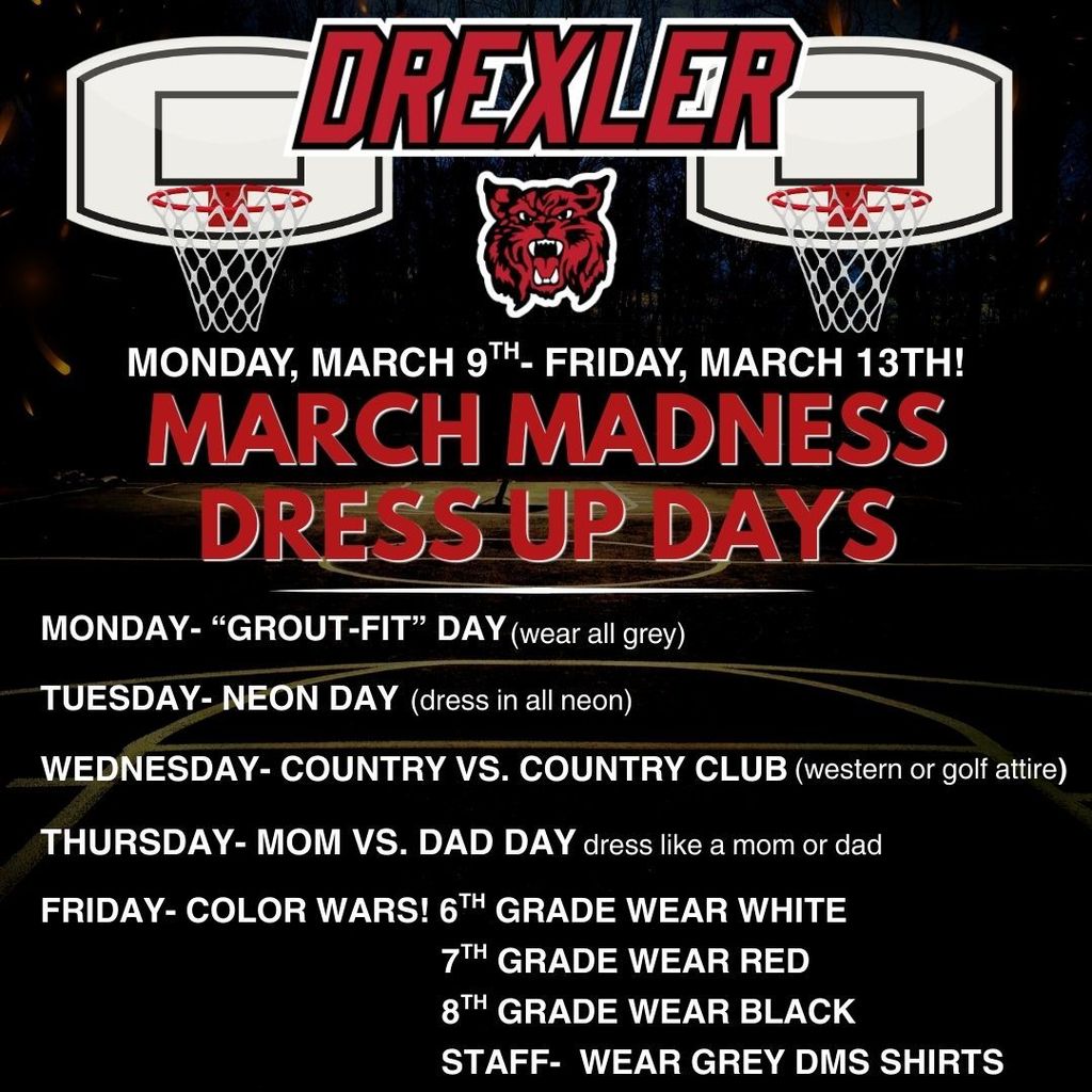 DMS March Madness Dress up Days