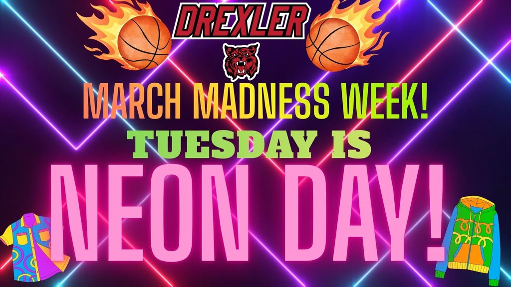 Tuesday is wear all neon!