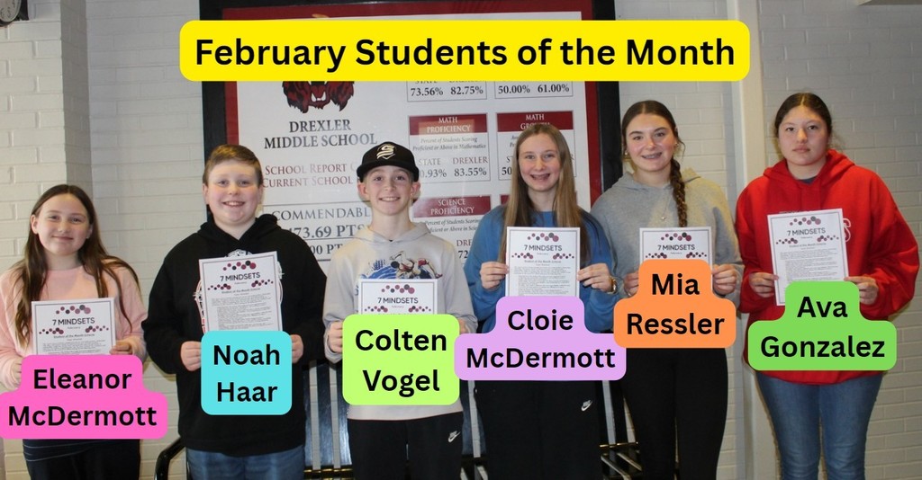 DMS Students of the Month