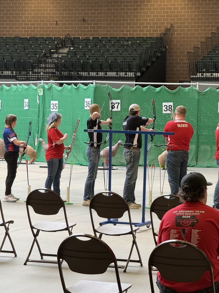 Students shooting archery