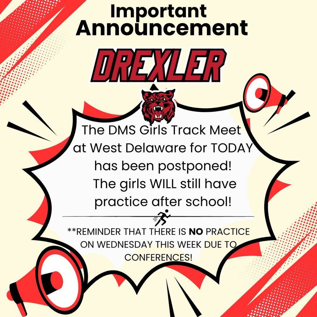 No girls track meet today!