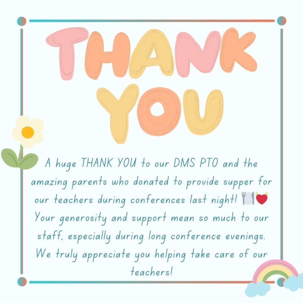 Thank you to our parents and PTO!