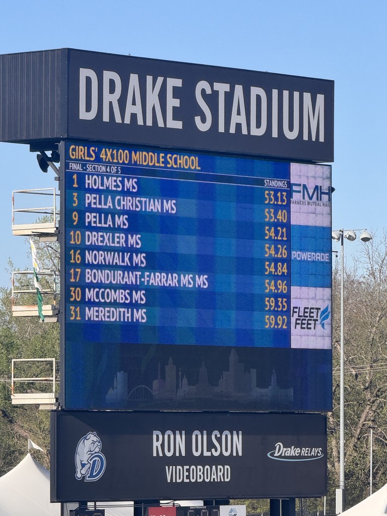 DMS at the 2026 Drake Relays