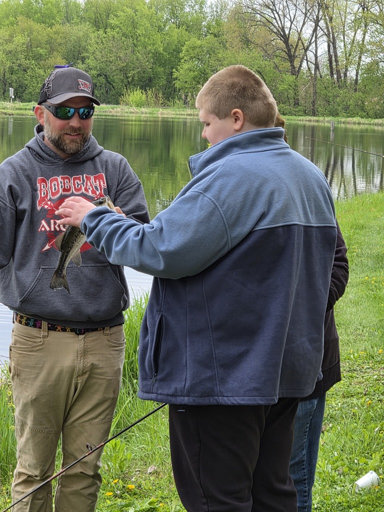 Fishing trip with Leadership Class and Pathways Class!