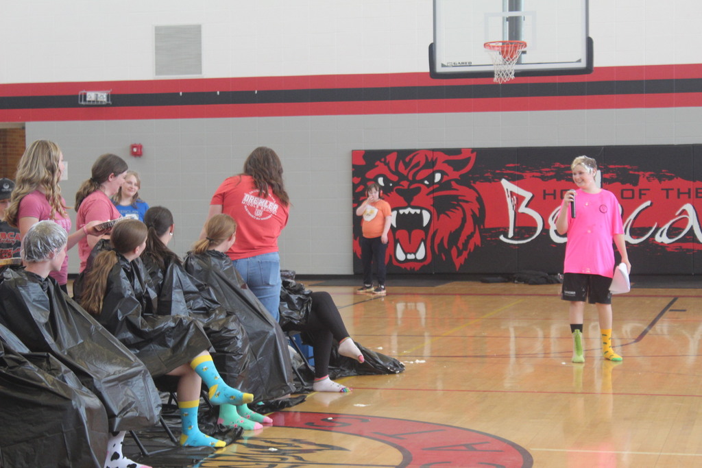 Pie in the face to celebrate great ISASP scores at DMS!