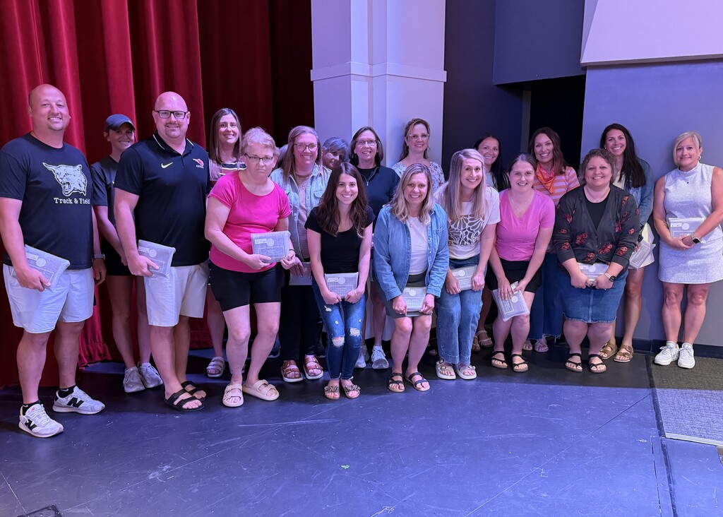 Staff members being honored for 10 years of service with Western Dubuque.