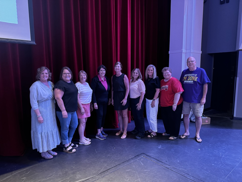 Staff members being honored for 5 years of service with Western Dubuque.