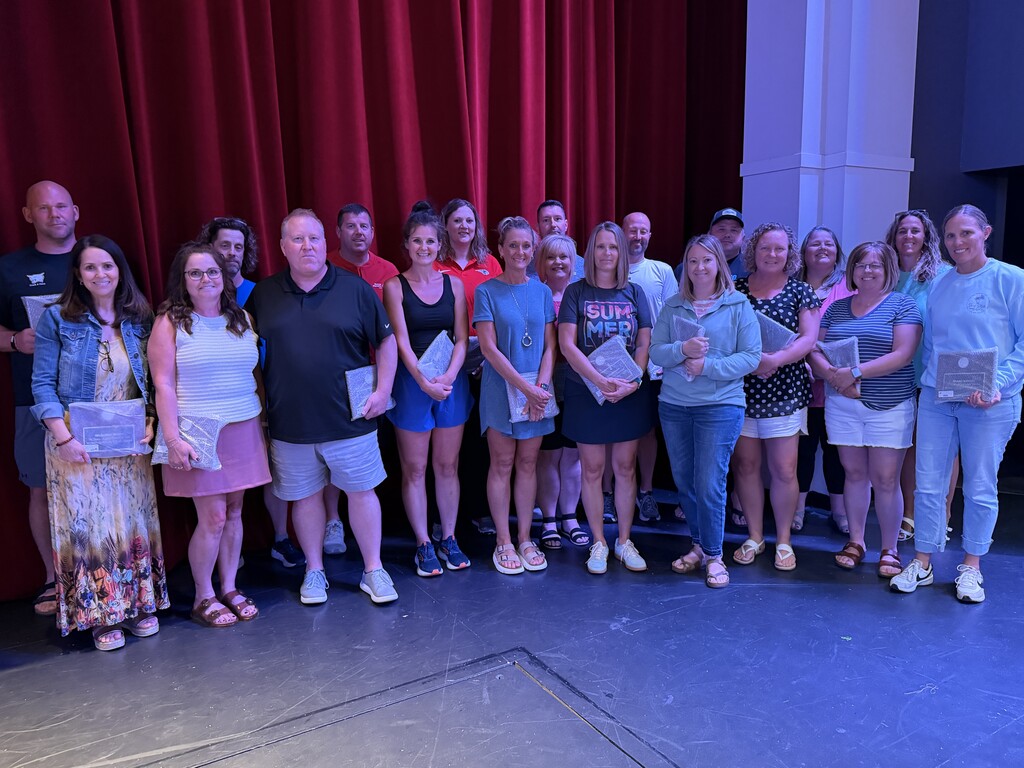 Staff members being honored for 20 years of service with Western Dubuque.